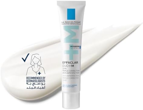 La Roche-Posay Effaclar Duo+M Acne Treatment Cream For Oily, Sensitive and Acne-Prone Skin; Corrects Blackheads, Blemishes, and Post-Acne Marks Skincare Spot Treatment 40ML