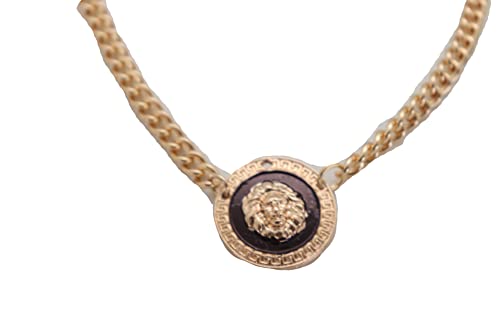 Women Western Fashion Jewelry Boot Bracelet Gold Metal Chain Shoe Anklet Lion Coin Charm Band #TOP1