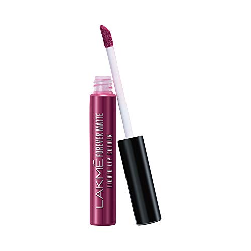 Image of LAKME Forever Matte Liquid Lip Colour, Wine Glow, 5.6ml & LAKME Forever Matte Liquid Lip Colour, Pink Prom, 5.6ml