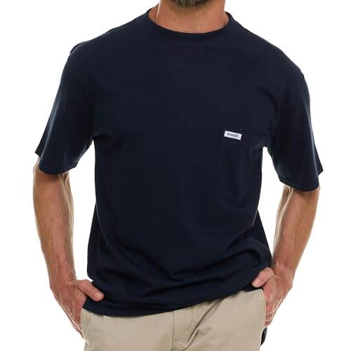 Wrangler Big and Tall T-Shirt for Men - Cotton Tee with Chest Pocket