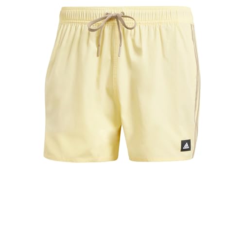 adidas 3-Stripes CLX Very-Short-Length Swim Shorts Bañador bóxer, Hombre, Multicolor (Almost Yellow/Blanch Cargo), XL