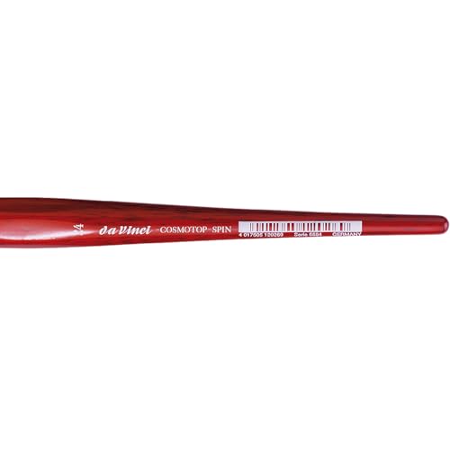 Image of da Vinci Watercolor Series 5584 CosmoTop Spin Paint Brush, Pointed Oval Synthetic with Red Handle, Size 24