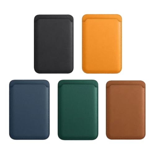 Men Leather Card Wallet Women Phone Magnetic Credit Holder Bag Case Cover Accessories(Red)2