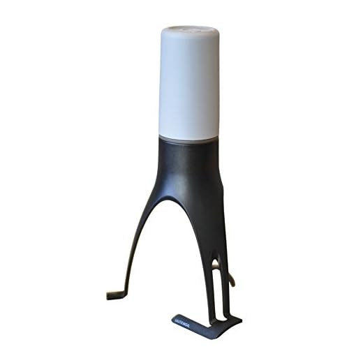 Uutensil StirrTime, Automatic Pan Stirrer with Timer, Light Gray & Gray