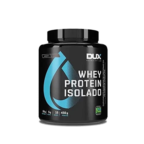 Whey Protein Isolado Chocolate Pote 450g – Contribui para os Resultados e Auxilia a Recuperação Muscular – Dux Human Health