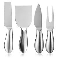 【Contenu Du Produit】 Vous Recevrez 4 Pièces De Couteaux À Fromage En Acier Inoxydable Et Couleur Acier, Dont 4 Types Différents De Couteaux À Fromage, Adaptés Pour Couper Divers Fromages À Pâte Molle Et Dure. 【Matériau Du Produit】 Ce Couteau À Fromag...