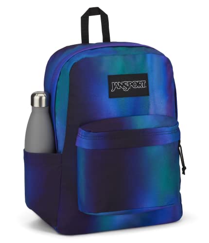 Image of JanSport SuperBreak Plus Backpack with Padded 15-inch Laptop Sleeve and Integrated Bottle Pocket - Spacious and Durable Daypack for Work and Travel - Dark Duachrome