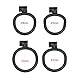 Crysore Flat Chastity Cage Male mit 4 Penisrings Leichter Keuschheitskäfig Herren in Invisible Lock Design Klein Cock Cage SM Sex Spielzeug für Männer, Paare (Black,II Generation)