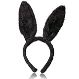 Diadema de Orejas de Conejo de Pascua, Diadema con Orejas de Conejo de Felpa, Headband de Oreja de Conejo, Accesorios de Disfraz de Conejito para Pascua, Carnaval, Cumpleaños, Cosplay