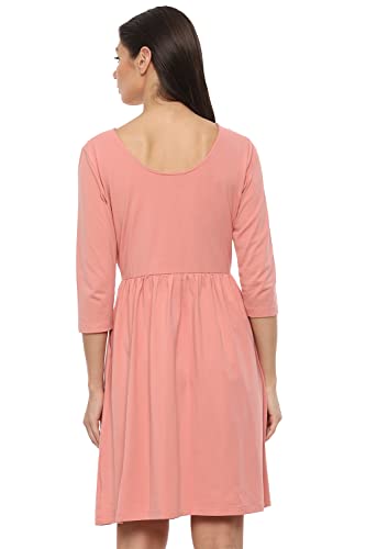 Image of Van Heusen Women's Cotton Blend Fit and Flare above The Knee Dress