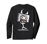 Photo Gallery mixtape backprint nastro musicale in stile retrò cassetta maglia a manica Photo Gallery mixtape backprint nastro musicale in stile retrò cassetta maglia a manica