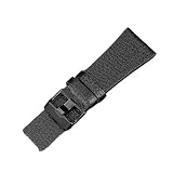 HMFANG Compatibile Con Diesel Cinturino For Orologio Da Uomo In Acciaio Inossidabile Cinturino In Oro Nero Argento(Leather strap,22mm)