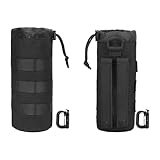 EEEKit Molle Flaschenhalter, 2PCS Taktische Rucksack Wasser Flaschenhülle mit 2 D-Ringen,...