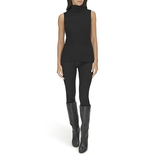 Calvin Klein Women's Sportswear Sweater,Black,M