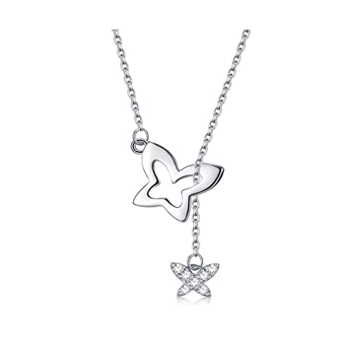 Collier papillon double pendentif, le cadeau pour petite amie idéal