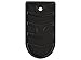NDZ Performance Magazine Base Plate Finger Extension for Glock 43X 48 9mm, Textured Anodized Aluminum with Aspis Cut Design, Made in The USA - Black, Two Pack