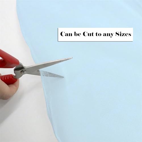 Waterproof Outdoor Sheer Curtains for Patio 2 Panels Light Filtering Voile Privacy Drapes Rod Pocket Screen Mesh for Gazebo & Front Porch Blue 63" W x 120" L - Image 5