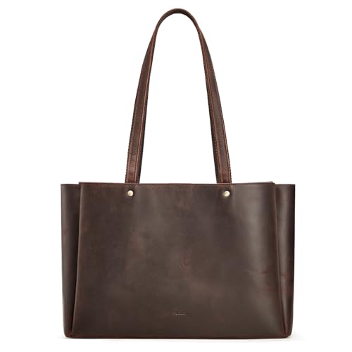 Bolso Tote de Cuero Genuino para Mujer Grande miniatura 7