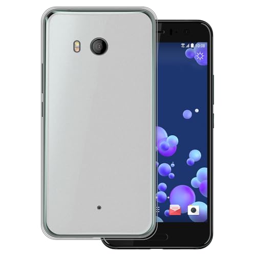 OAGELIM Hülle kompatibel mit HTC U11+ Hülle Stoßfeste TPU Weiche Flexible Schützende Handyhülle mit Kratzfestigkeit & Militärischer Fallschutz (Weiß)
