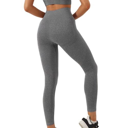 Leggings sport femme lot de 2 taille haute gainant pour fitness et yoga S/M