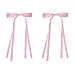 Hair Bows for Women,Ribbon Bows for Women,Pink Ribbon Coquette Long Bow,Purple Bow,Pink Hair Clips,Hairstyle Accessories for Festival Party Halloween Christmas 2Pcs