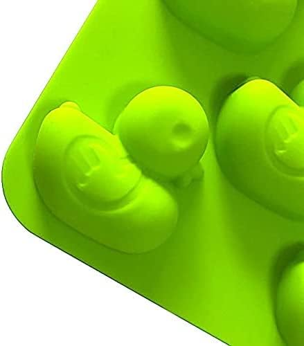 Miniatura 3 de Juego de 2 moldes de silicona con forma divertida para chocolate de pato, bandeja de cubitos de hielo, fiesta y recuerdos (accessgood)