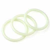 Zite Fishing Ring-Bissanzeiger Forellen-Angeln | Einhänge Bissmelder Set 3 Stück fürs Grund-Angeln | Fluoreszierende Einhängebissanzeiger auch für Aal, Karpfen, Zander & Nacht-Angeln | Ohne Knicklicht