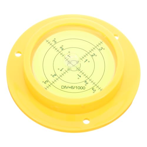 Nivel circular amarillo SHINEOFI con base para trípode de caravanas y neveras 2