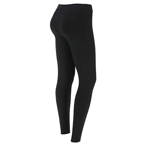 Leggings noir imprimé strass pantalon coton extensible femme tendance