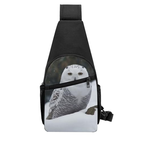 Mochila Sling Backpack Crossbody Negro para Senderismo miniatura 1