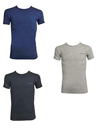 Enrico Coveri Maglietta Intima Bambino e Ragazzo, Offerta 3-6 Pezzi, Maglietta Intima in Cotone Bielastico (6 Pezzi Ass 2BLU-2COBALTO-2GRIGIO, 2-3 Anni)