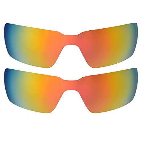 Verres polarisés Oakleys Probation Rouge lot de 2 remplacement lunettes de soleil homme femme