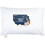 KeaBabies Kopfkissen Kleinkind mit Kissenbezug - Weich Bio Baumwolle Kissen Kinder zum Schlafen - Waschbar Kleinkind Kopfkissen - Kinderkopfkissen für Kleinkinder - Kinderkissen (Soft White)