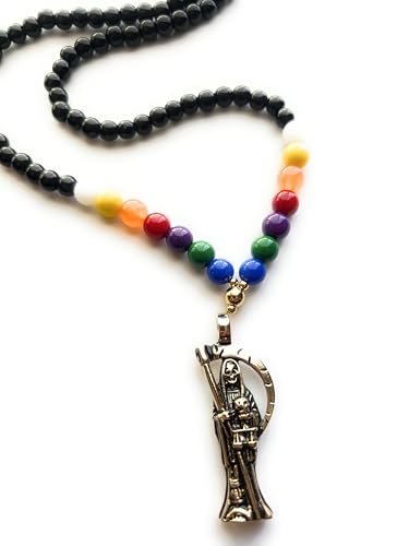 Chavarrieta Holy Death’s 7 powers rosary. Rosario 7 potencias de la Santa Muerte.3