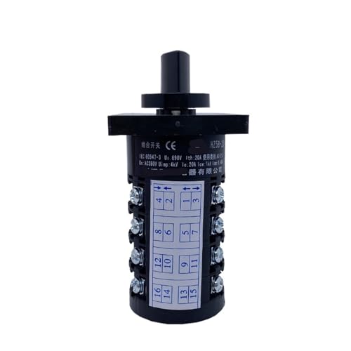 Interruptor de leva HZ5B-20/4 con contacto de plata y acabado premium 3
