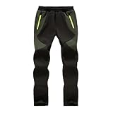 Hpbygstae Jungen, Mädchen, Wanderhosen, Kinder Softshell Skihose,warme Outdoorhose...