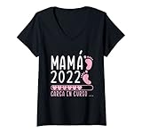 Mujer Futura Madre Primeriza Hijo Hija - Mamá 2022 Carga En Curso Camiseta...