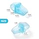 Promifun Bunion Corrector, Zehentrenner mit 2 Schlaufen, 10er Pack Gel Zehenkorrektor (M, Blue)