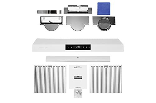 Hauslane UC-PS18 Range Hood 30 Inch - Under Cabinet Range Hood 30 Inch, Matte White Kitchen Hood thumb #7