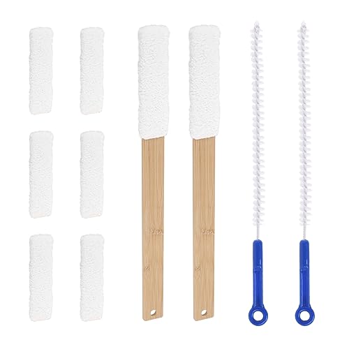 4 Sets Long Foot Towel Brush and Handle Toe Brush with