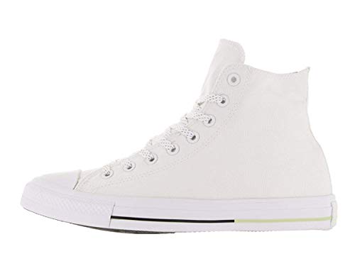 Image of Converse Unisex Chuck Taylor All Star Canvas Hi-Top Trainers, Blanc Noir Bianco Volt Nero, 5