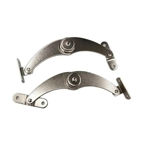 Ball Bearing Door Hinges 2pcs Stainless Steel Hydraulic Hinge Adjustable Randomly Stop Lift Up Flap Stay Support Hinges Cabinet Door Furniture Accessories(180 Degree) - Image 3
