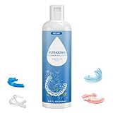 BCOM Ultrasonic Retainer Cleaner Solution, Jewelry Cleaner Solution Deep Clean for Retainer, Mouthguards, Night Guards, Aligners and Jewelry Ring, Odor Stain Remover for Ultrasonic Machines (8.5 oz)