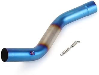 Exhaust Pipe For KAWASAKI For Ninja ZX-10R ZX10R For ZX 10R 2009-2020 Motorcycle Exhaust Mid Link Pipe Slip On Motorcycle Exhaust Muffler(Blue)