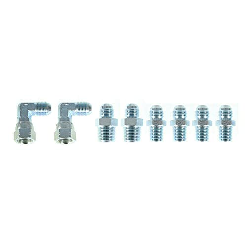 Paddsun 52In Transmission Cooler Hose Fitting Stainless Steel Braided Line Compatible With Chevy Ford Mopar Buick Cadillac Cars Replace 700R4 Th350 Th400 #TOP4