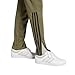 Adidas Mens Sereno Cut 3-Stripes Regular Slim Tapered Sportswear Pants, Olive Strata/Black, Large