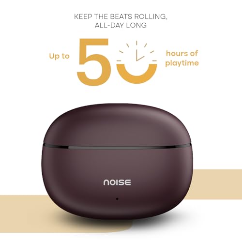 Image of Noise Buds VS501 in Ear Truly Wireless Earbuds with 50H of Playtime, Quad Mic ENC, 10Mm Driver, Dual Device Pairing, Dual Color Tones, BT V5.3 (Plum Wine)