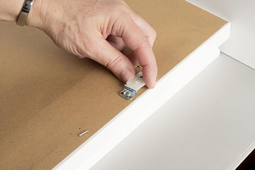 Image of Fletcher Picture Perfect No-Wire Hanging Kit | Keeps Frames Level with Flush Mount Hardware for Wall Art, Mirrors & Signs | Supports up to 100lbs. | Pack of 5 Kits