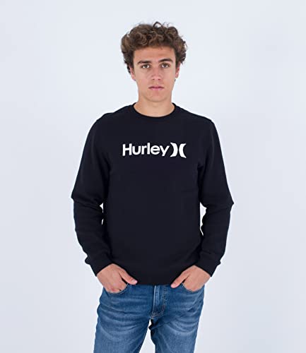 T-shirt Hurley Evd Oao Solid Ls à col rond et maille respirante pour un confort quotidien