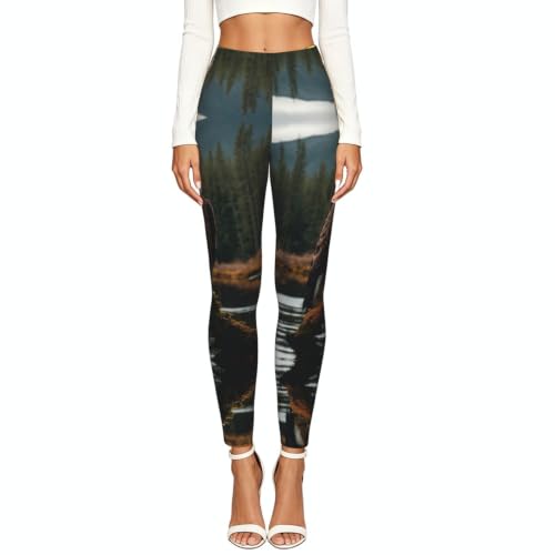Leggings de compresión para mujer ropa de gimnasio cómoda con estampado Flying Eagle de moda 2